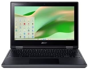  Acer Laptop Chromebook con pantalla táctil convertible de 11.6  pulgadas, procesador AMD A6-9220C, 4 GB de RAM, 32 GB de almacenamiento  flash, gráficos AMD RadeonTM R5, Chrome OS, negro, tarjeta USB
