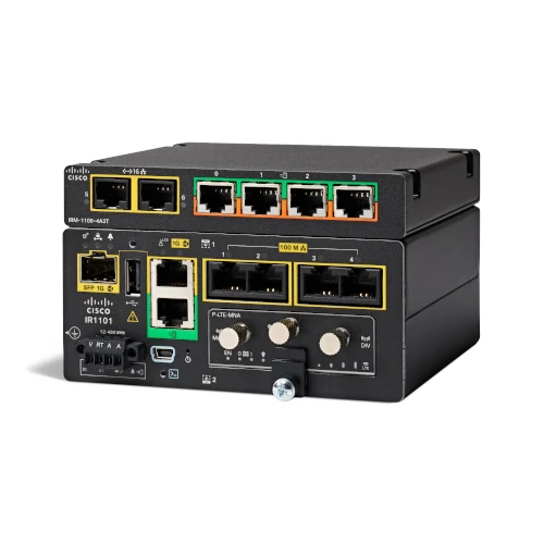 The Cisco IR1101 is a compact, rugged, and modular industrial router designed to provide secure and reliable connectivity in harsh environments.