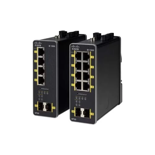 Discover the Cisco Industrial Ethernet 1000, engineered for durability and performance in harsh industrial environments. Explore models like the IE-1000-4T1T-LM, IE-1000-4P2S-LM, and IE-1000-6T2T-LM switches, offering a range of port configurations, power options, and advanced networking features. Learn how these ruggedized switches can provide secure and reliable connectivity for critical industrial applications, with support for extended temperature ranges and compliance with industry standards.