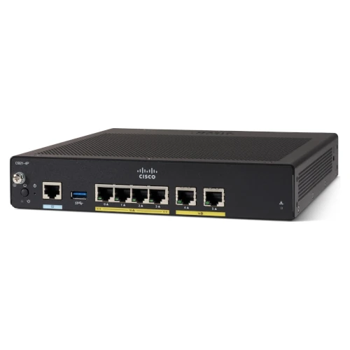The Cisco C921-4P is a high-performance Gigabit Ethernet router designed to meet the networking needs of small businesses and branch offices. With its compact design and advanced features, it provides reliable connectivity and security for various business applications.